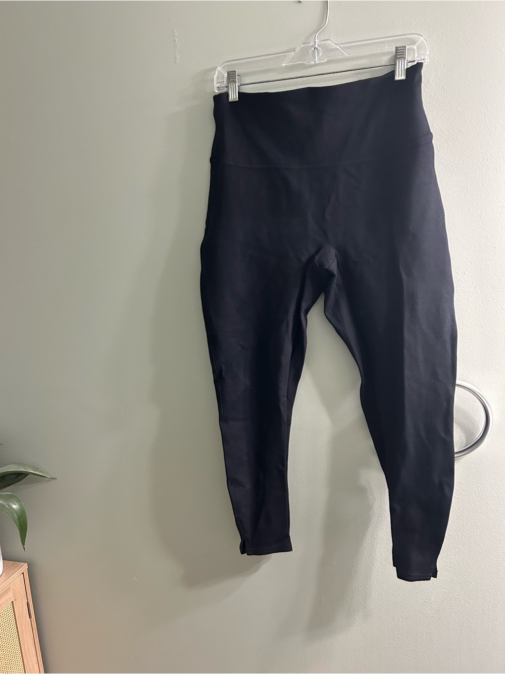Spanx high rise tummy control black leggings premium